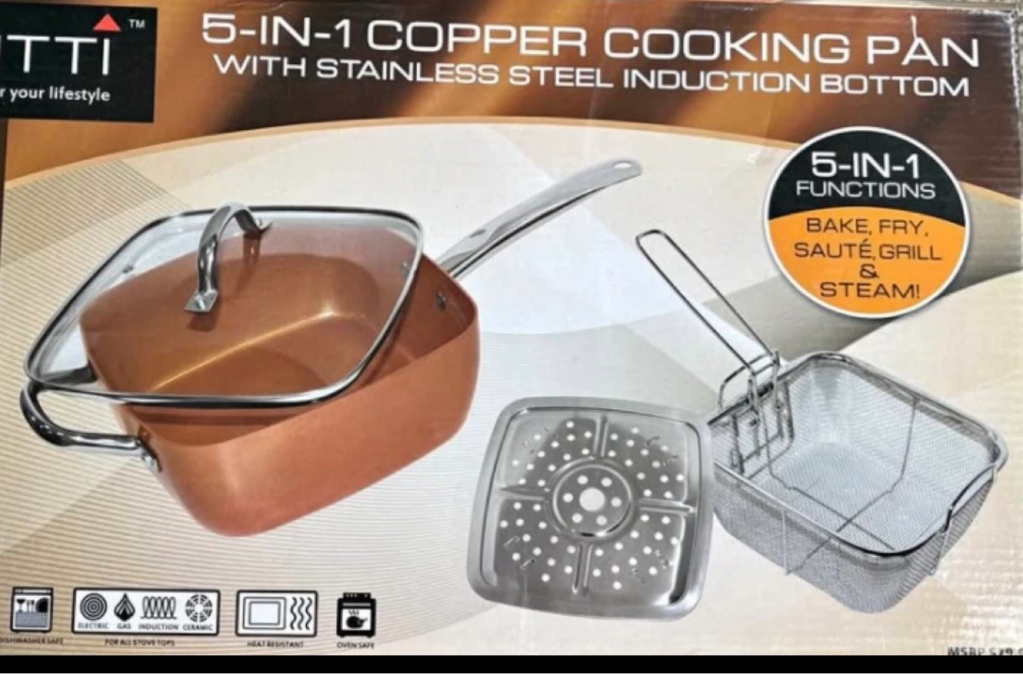 Copper Chef 5-in-1 Copper Cooking Pan - photo 3
