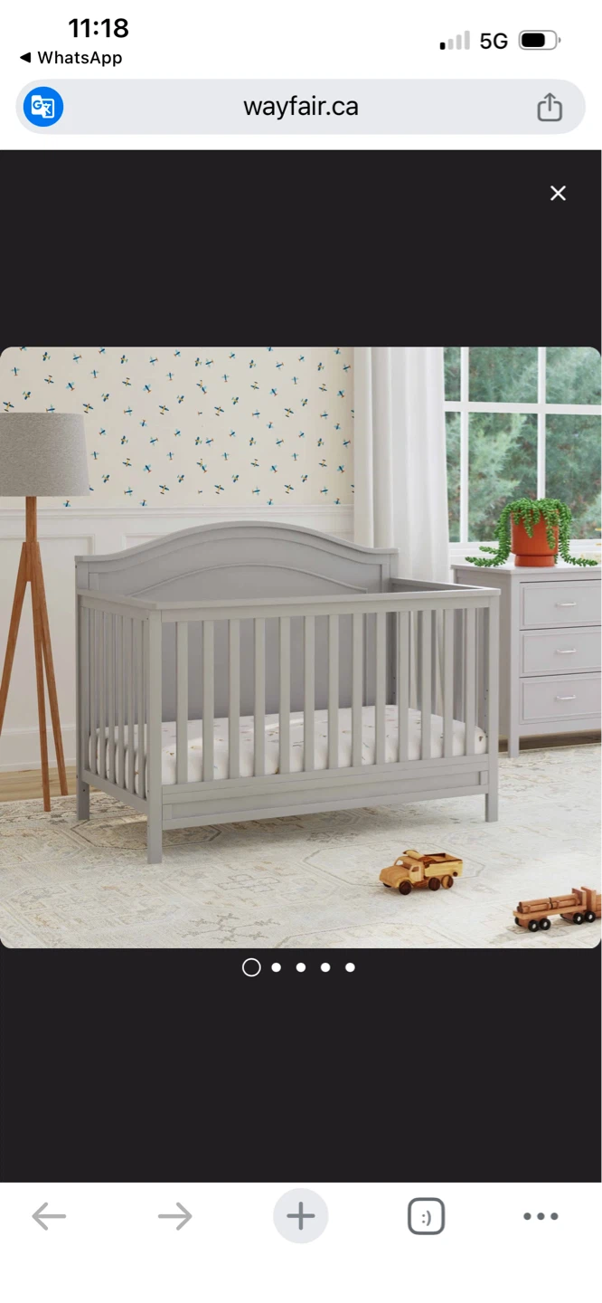 New Charlie 4-in-1 Convertible Crib