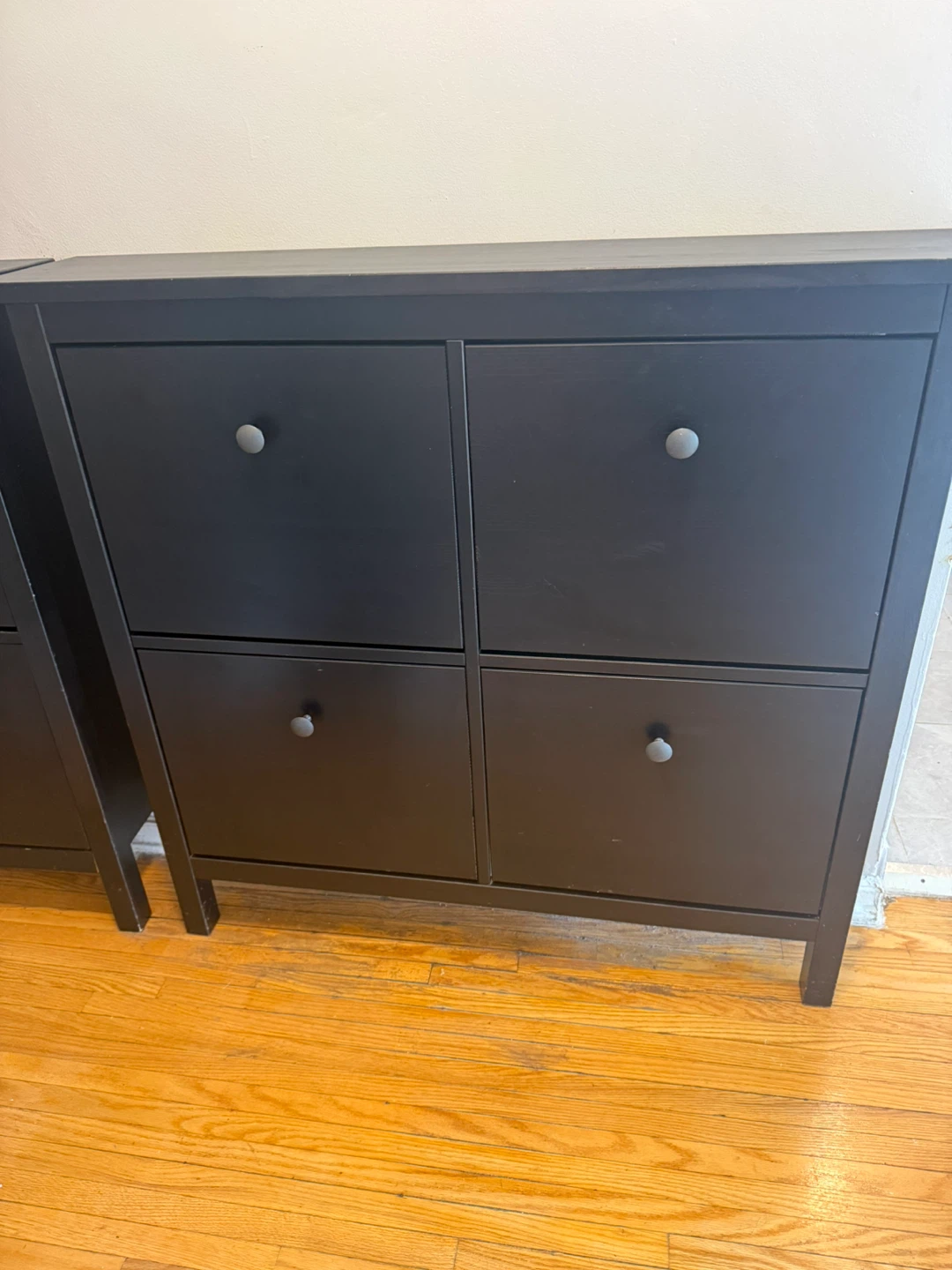 IKEA Black Shoe Cabinet - photo 2
