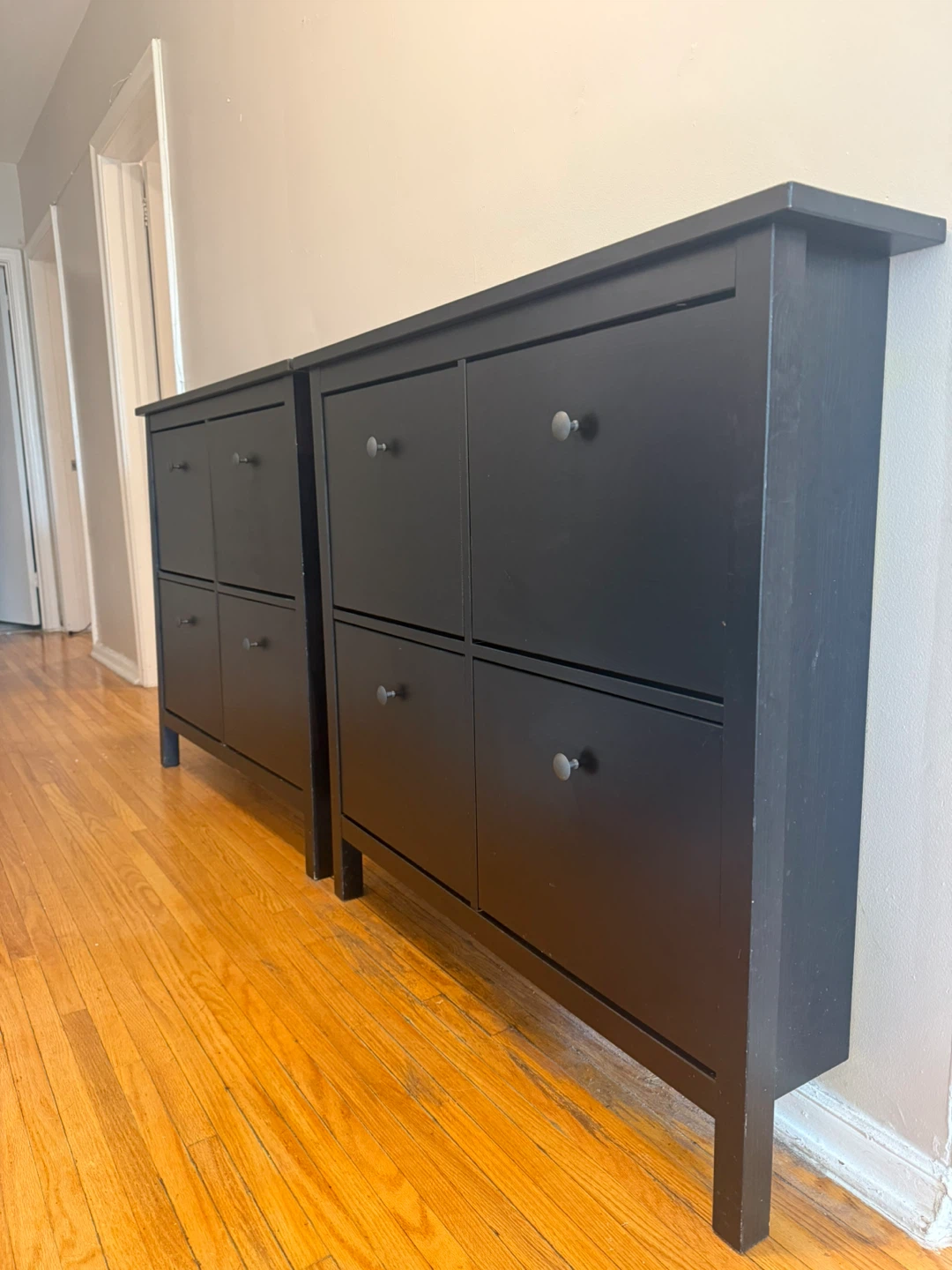 IKEA Black Shoe Cabinet