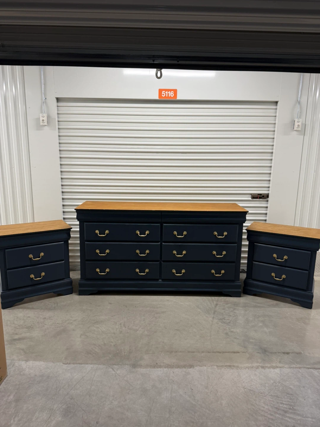 🚨Free Delivery NJ/NY Navy Blue Bedroom of set
