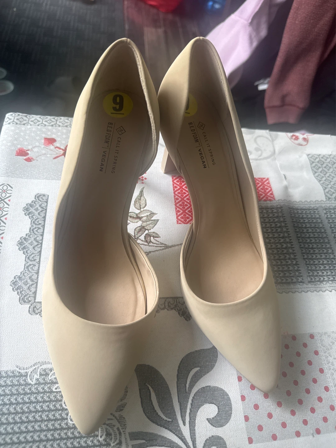 Call It Spring Vegan Heels Size 9