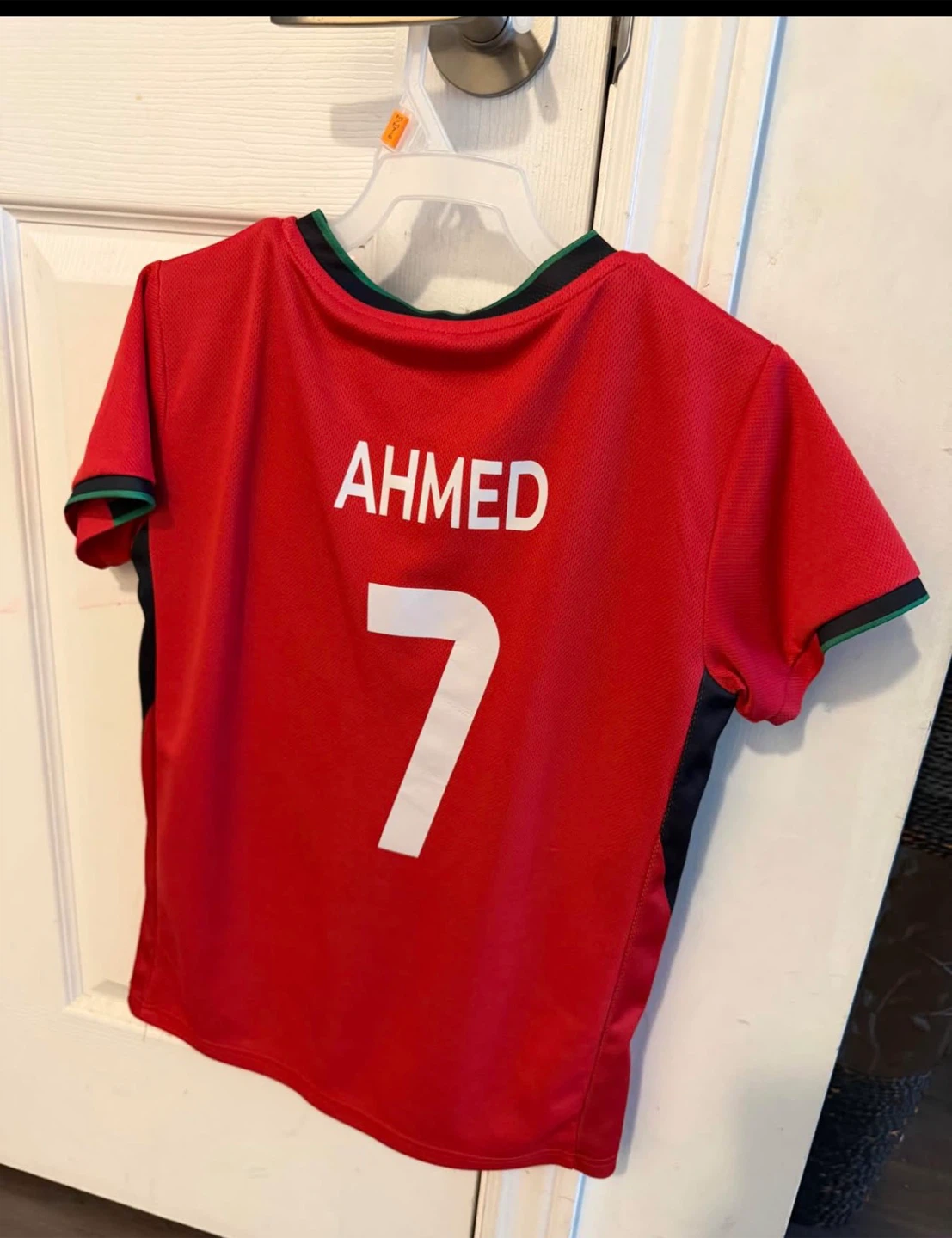 Kids' Soccer Jersey - Red, Size 7 - photo 2