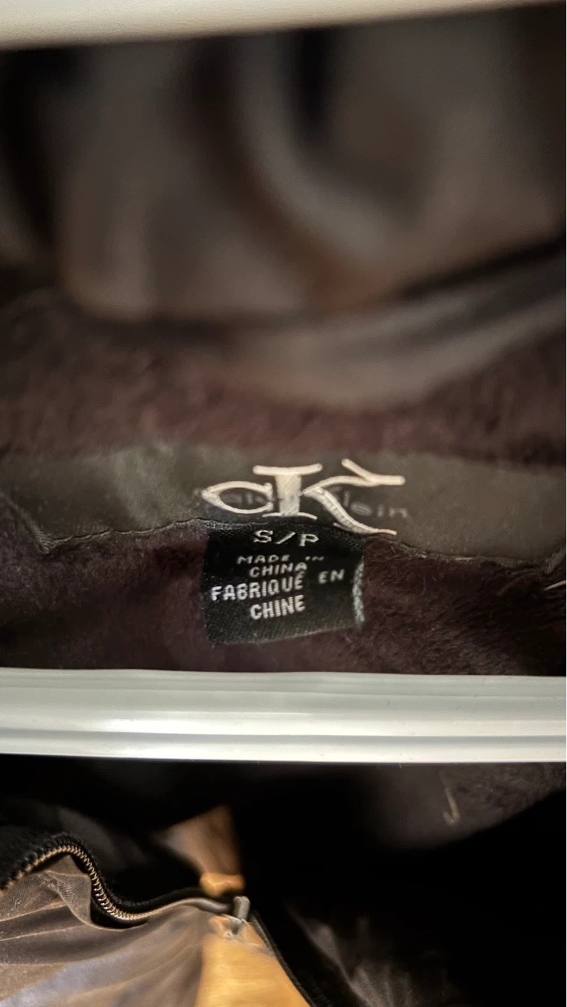 Calvin Klein Puffer Jacket with Fur Trim Hood - photo 3