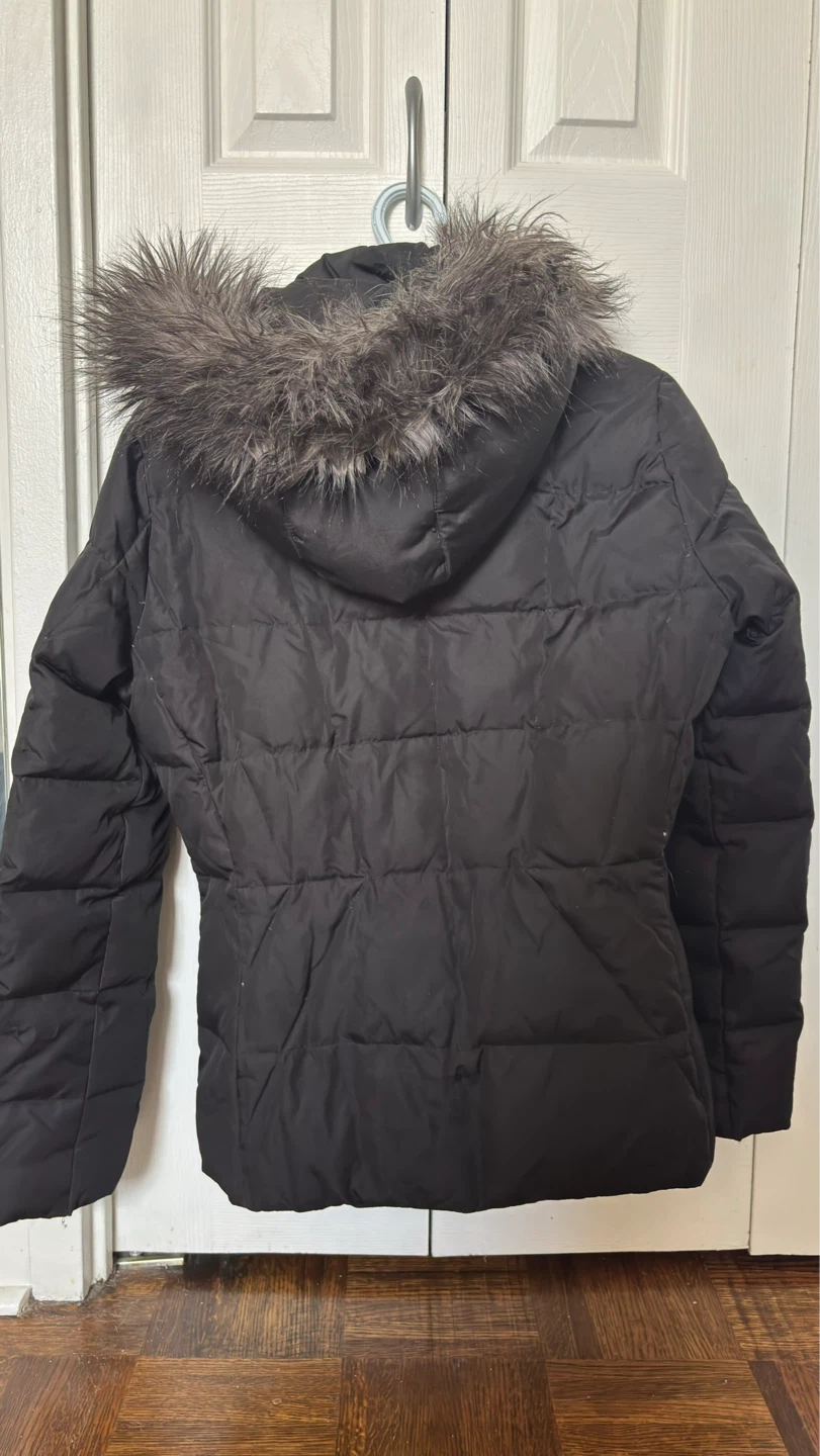 Calvin Klein Puffer Jacket with Fur Trim Hood - photo 2