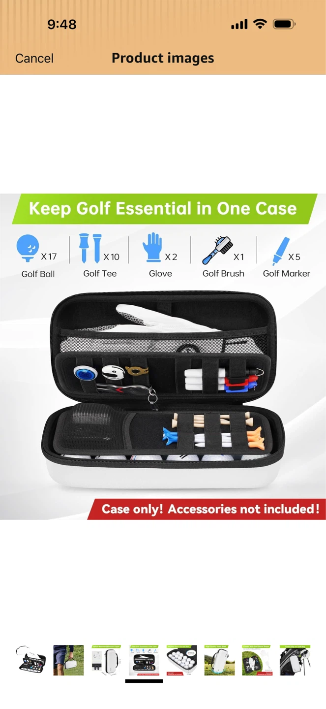 Yorepek Golf Ball and Tee Case