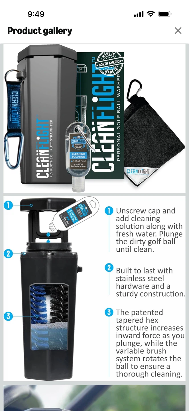 Cleanflight Personal Golf Ball Washer