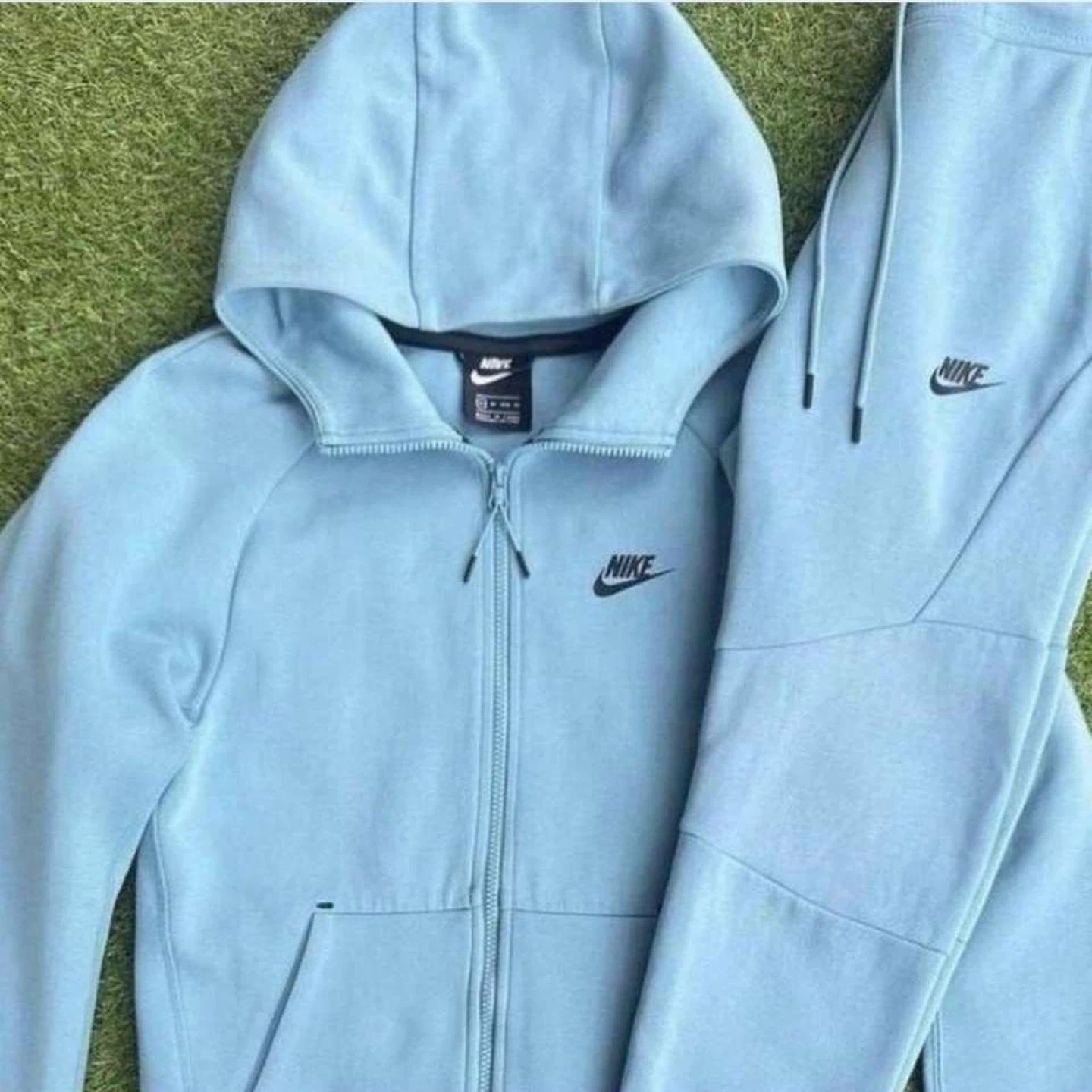 Nike Tech Fleece Full Zip Hoodie Baby Blue