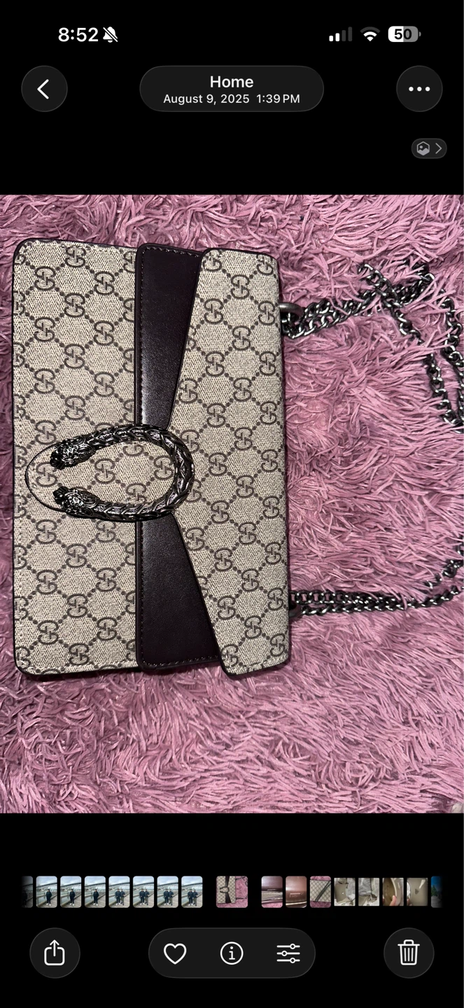 Gucci Monogram Chain Shoulder Bag