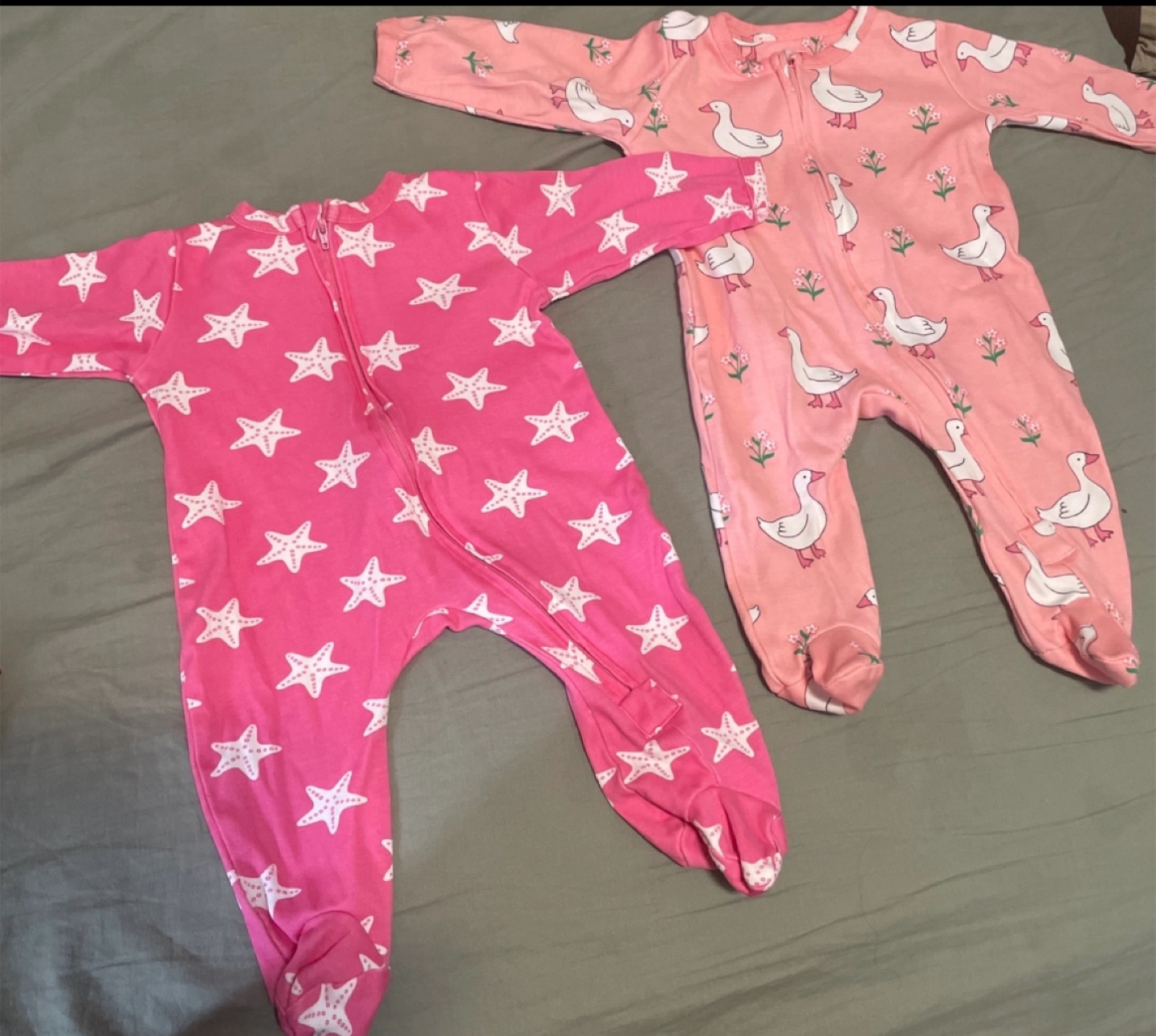 Baby Girl Clothes - Footed Sleepers & Pants