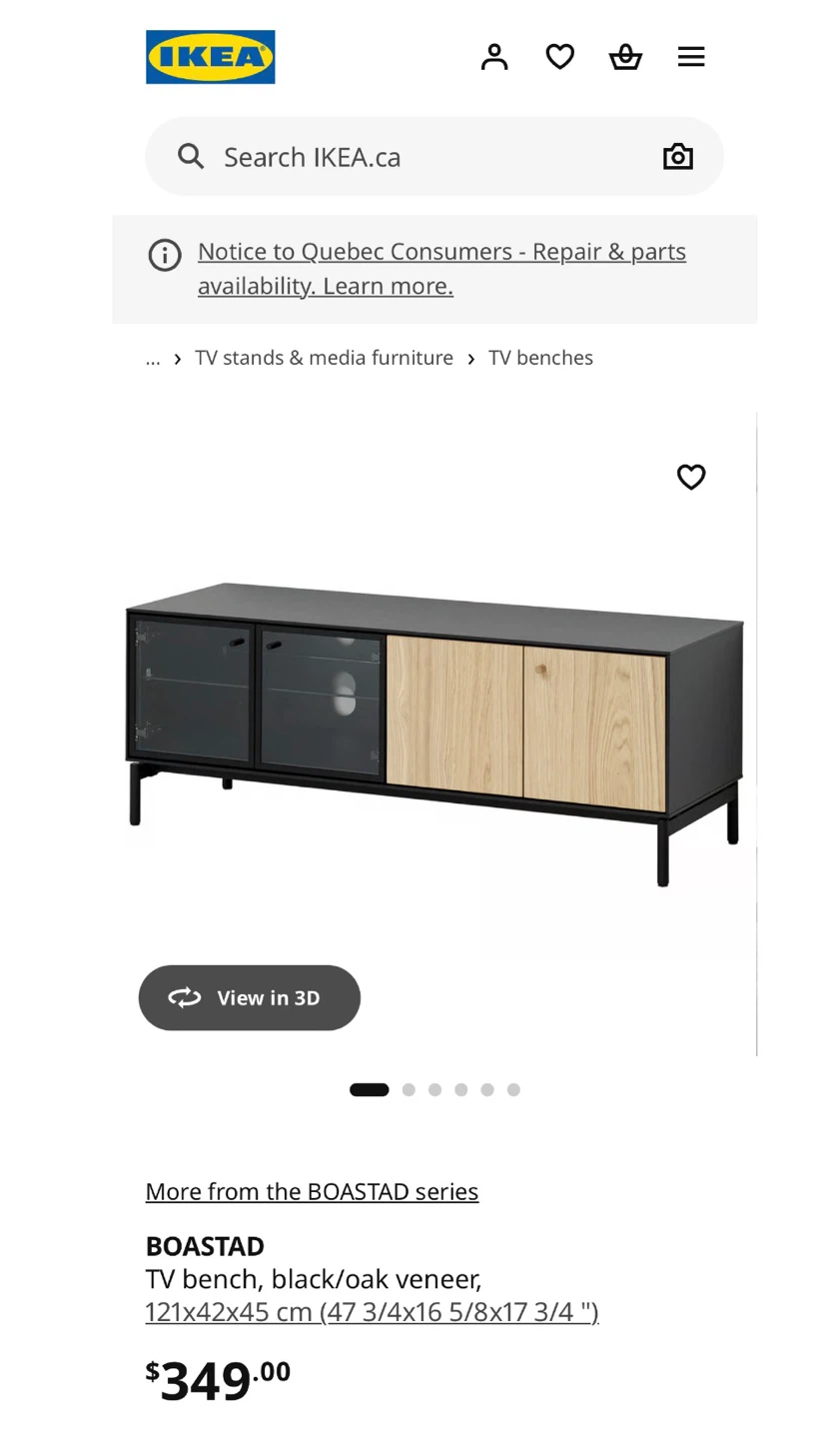 IKEA BOASTAD TV Bench , Entertainment stand
