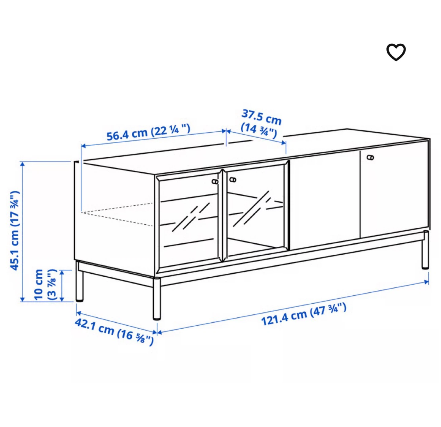 IKEA BOASTAD TV Bench , Entertainment stand - photo 5