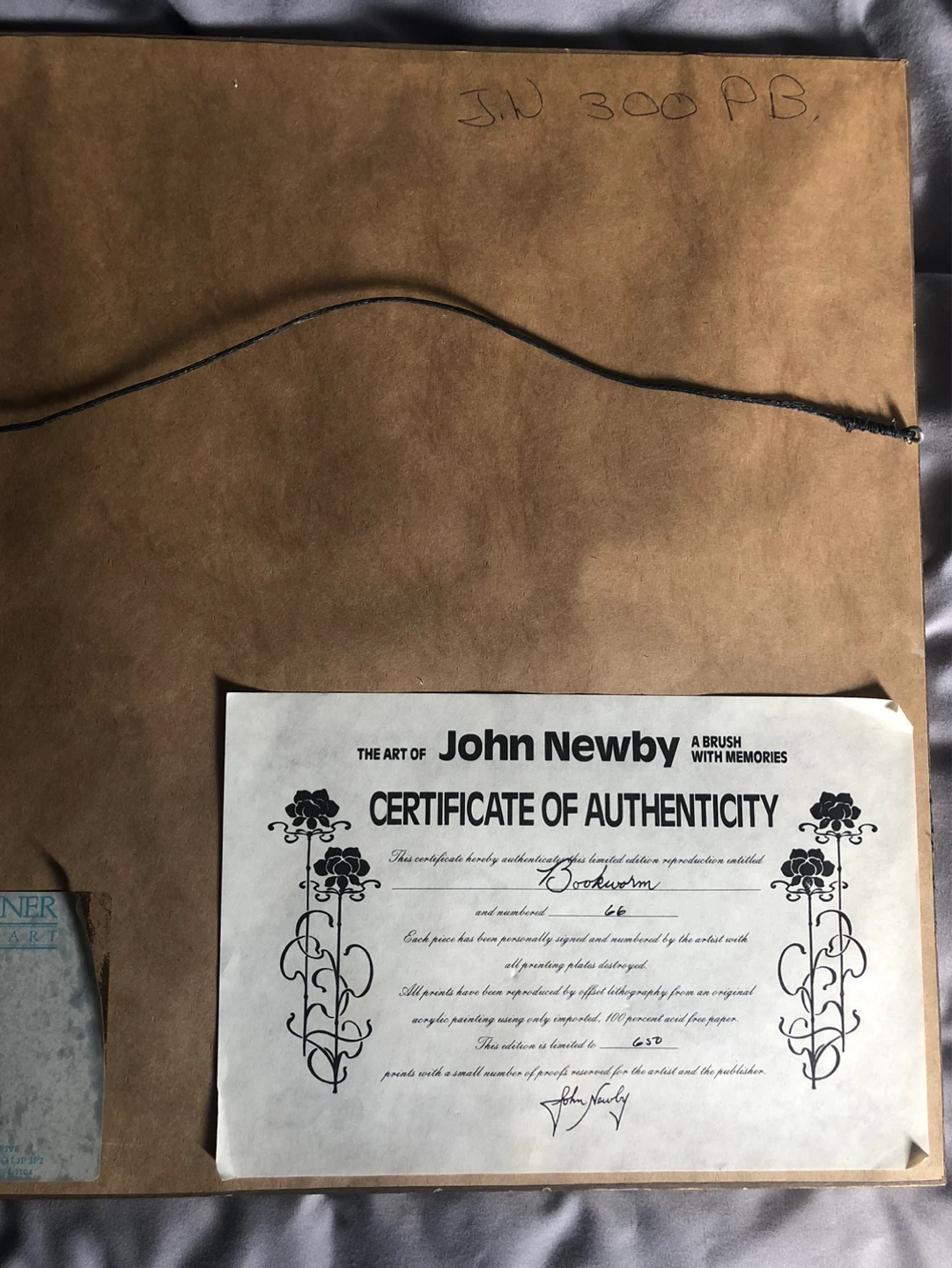 John Newby "Bookworm" Limited Edition Art Print - photo 2