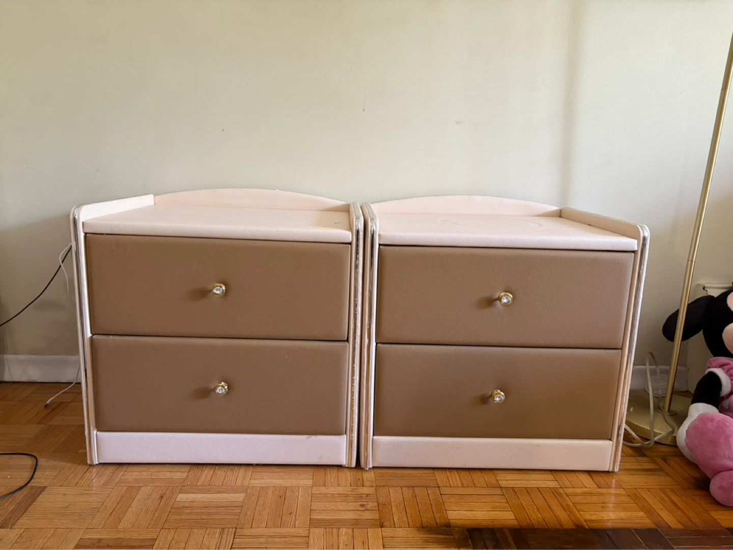 Pair of 2-Drawer Nightstands