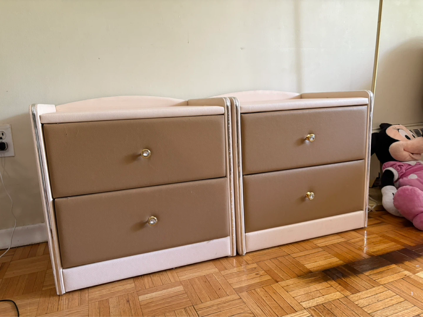 Pair of 2-Drawer Nightstands - photo 2