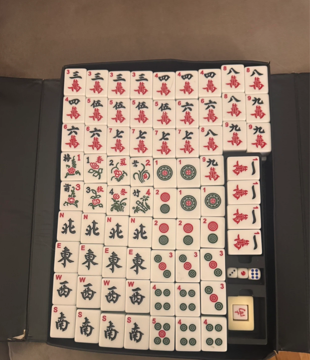 Traditional Chinese Mahjong set