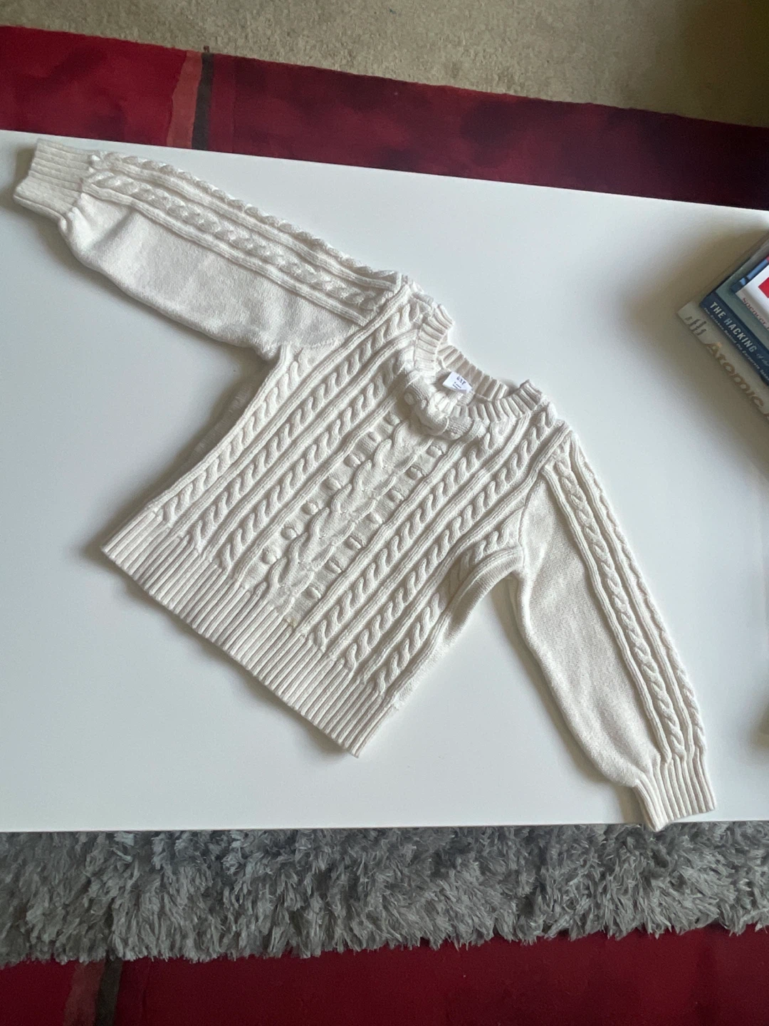 Cream Cable Knit Sweater ⚽ - photo 3