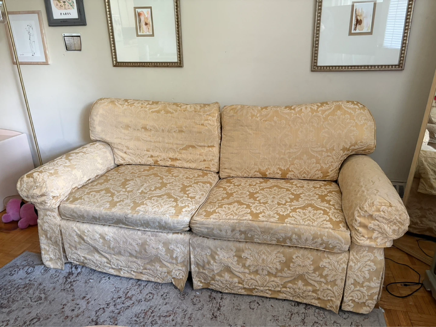 Custom Vintage Loveseat and Arm Chair - photo 3