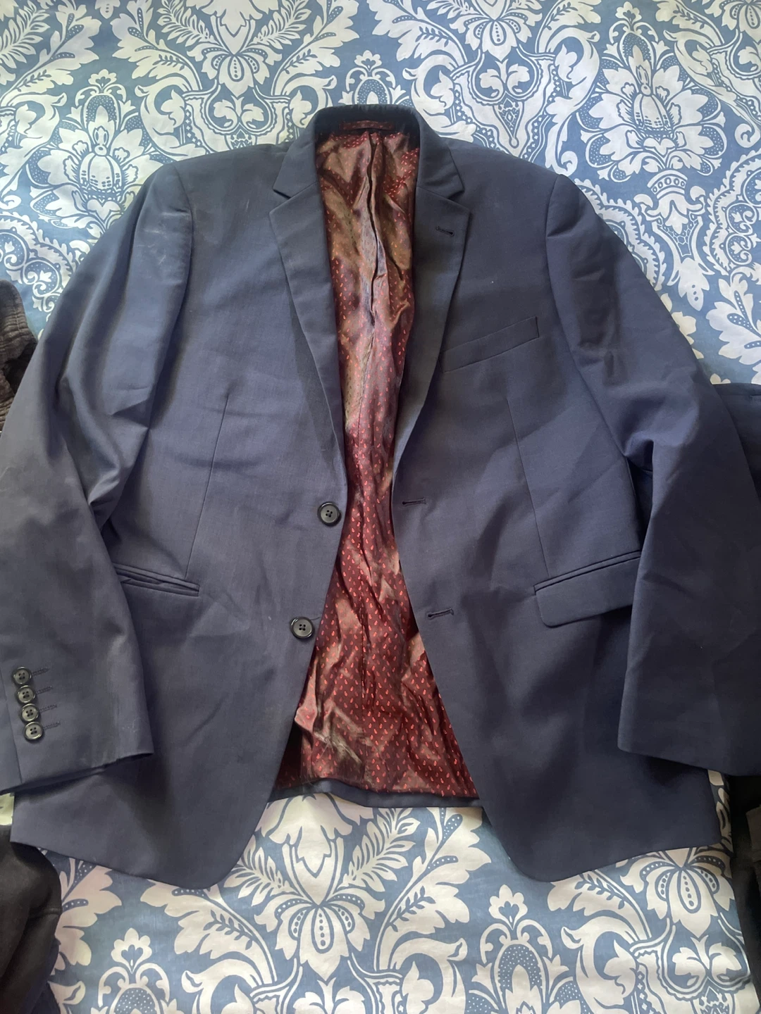 Black Brown 1826 Suit Jacket - Navy Blue - Size 40R