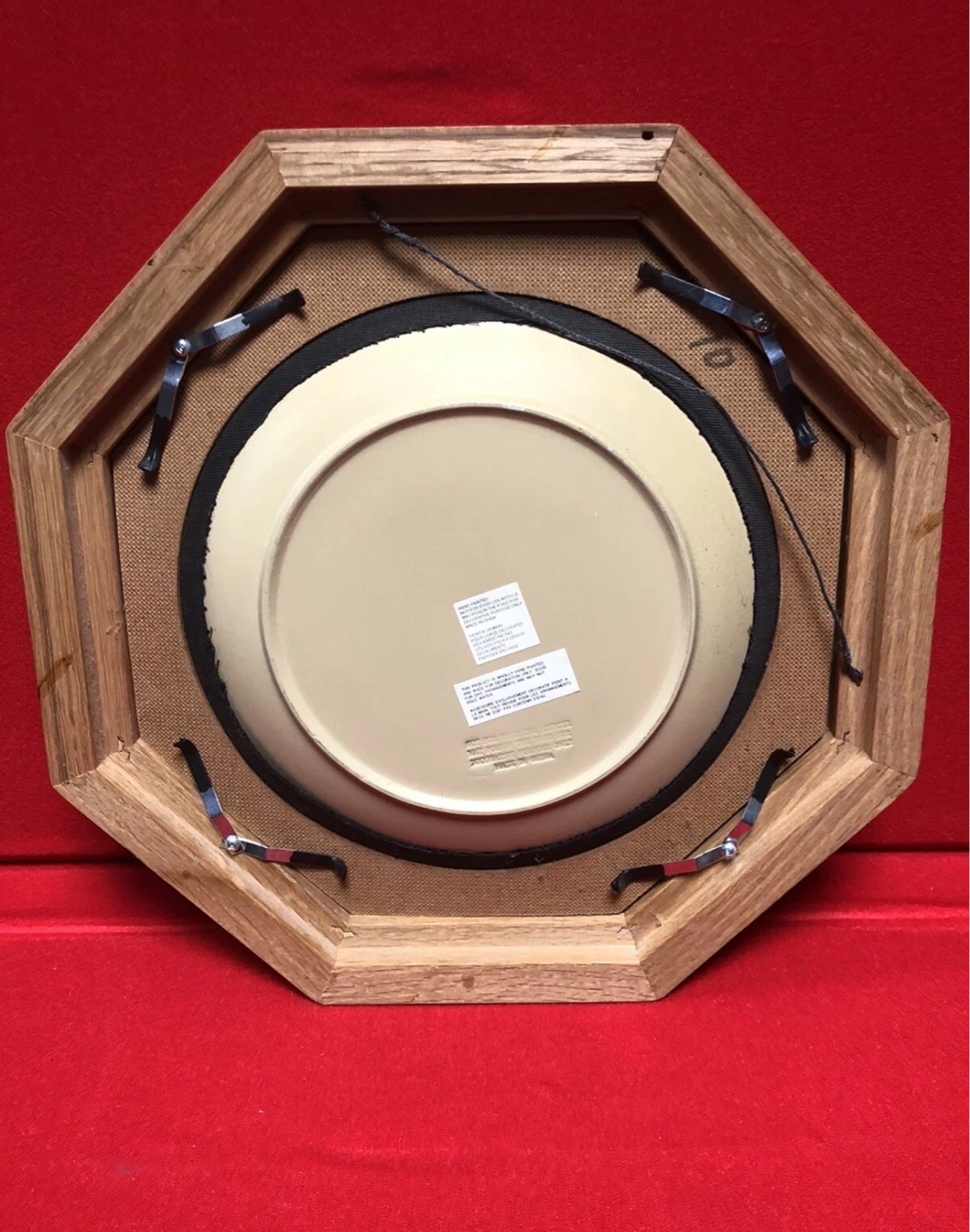 ⚽️Decorative Plate with Fruit Still Life in Wood Frame - photo 2