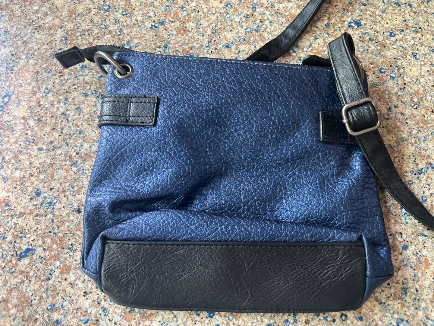 Style & Co. Blue Faux Leather Crossbody Purse - photo 2
