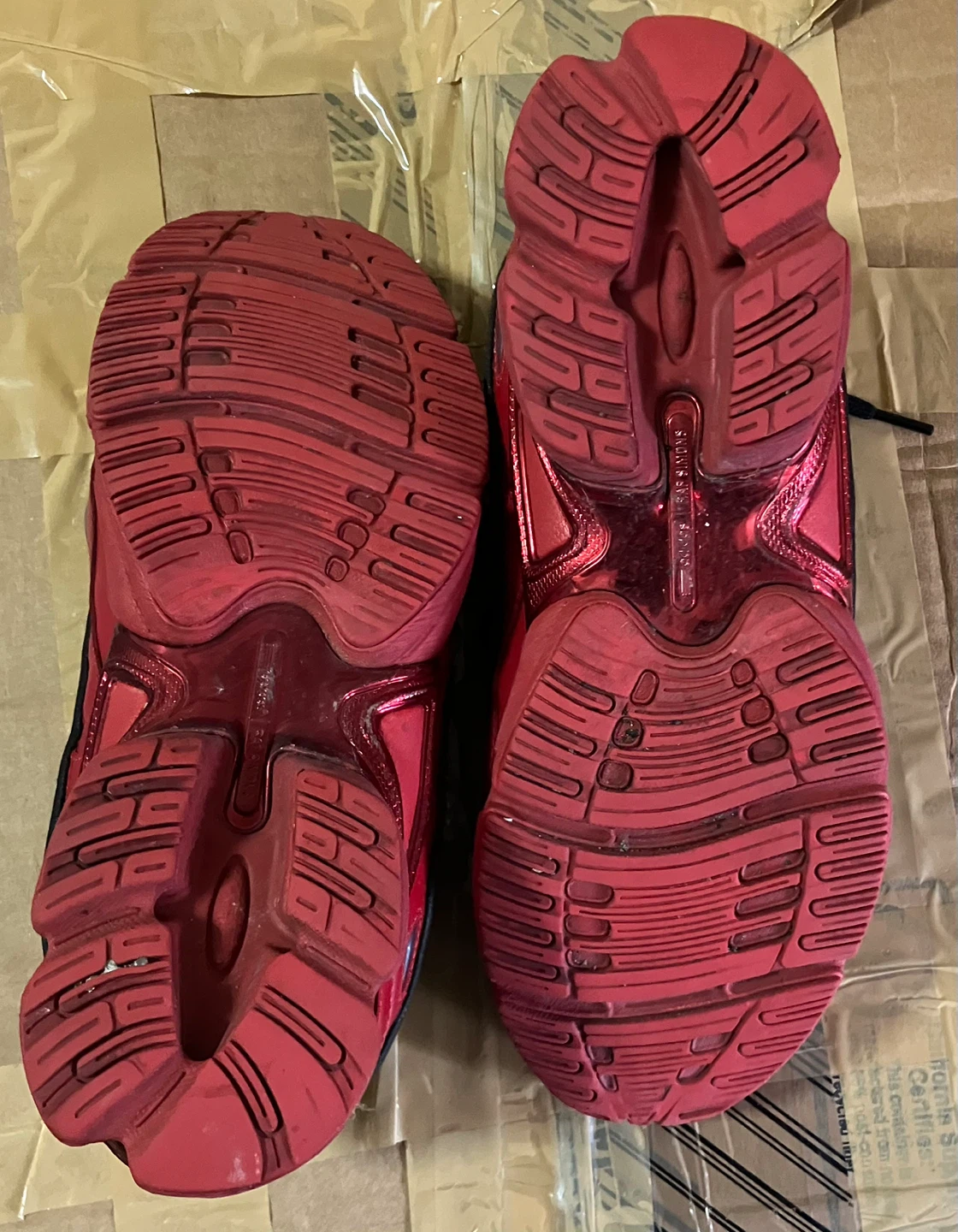 Raf Simons Adidas Ozweego 3 Black Scarlet - photo 4