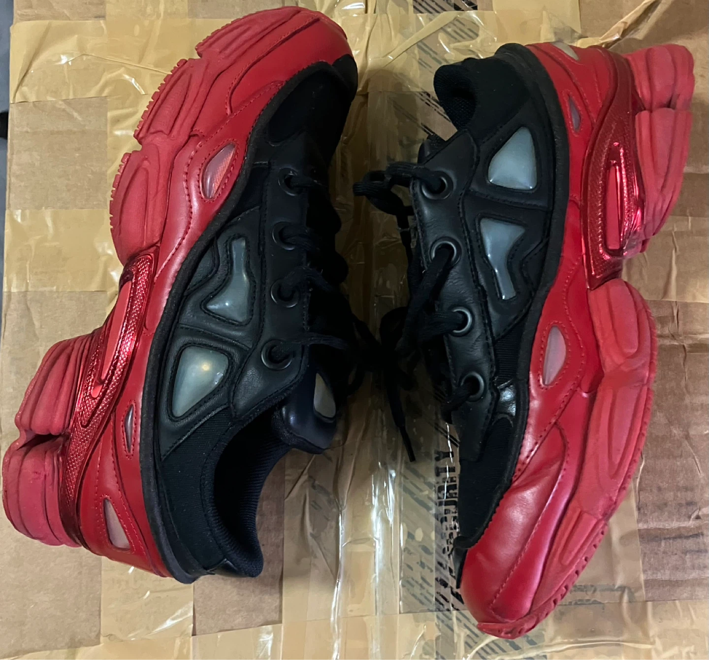 Raf Simons Adidas Ozweego 3 Black Scarlet - photo 3