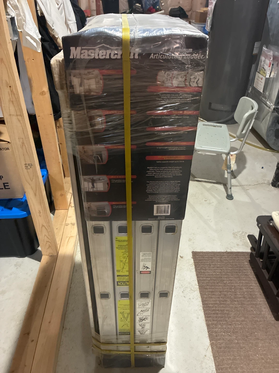 Mastercraft 17-piece Aluminum Articulating Ladder with Scaffold