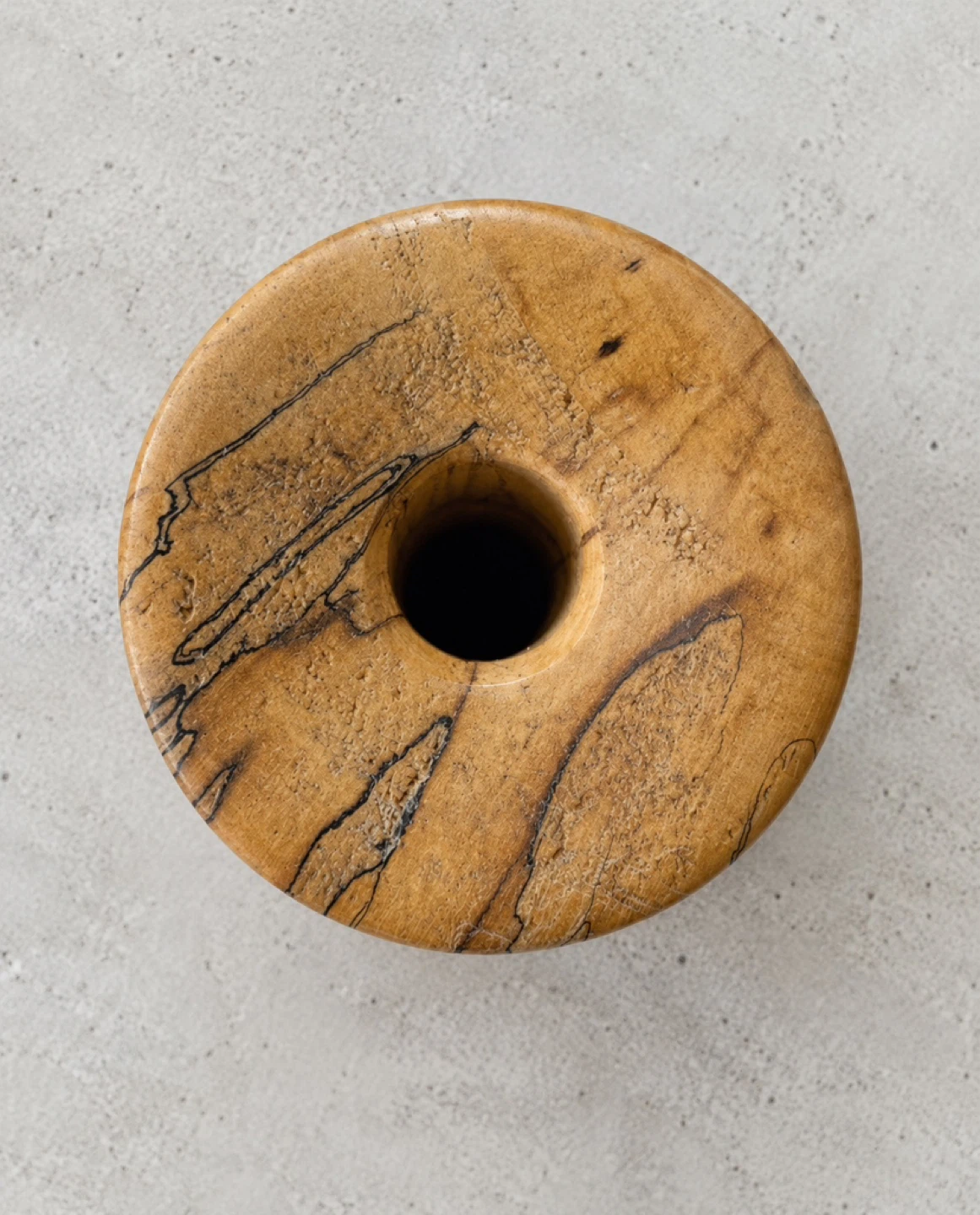 Hand-Turned Spalted Wood Decorative Vase - photo 3