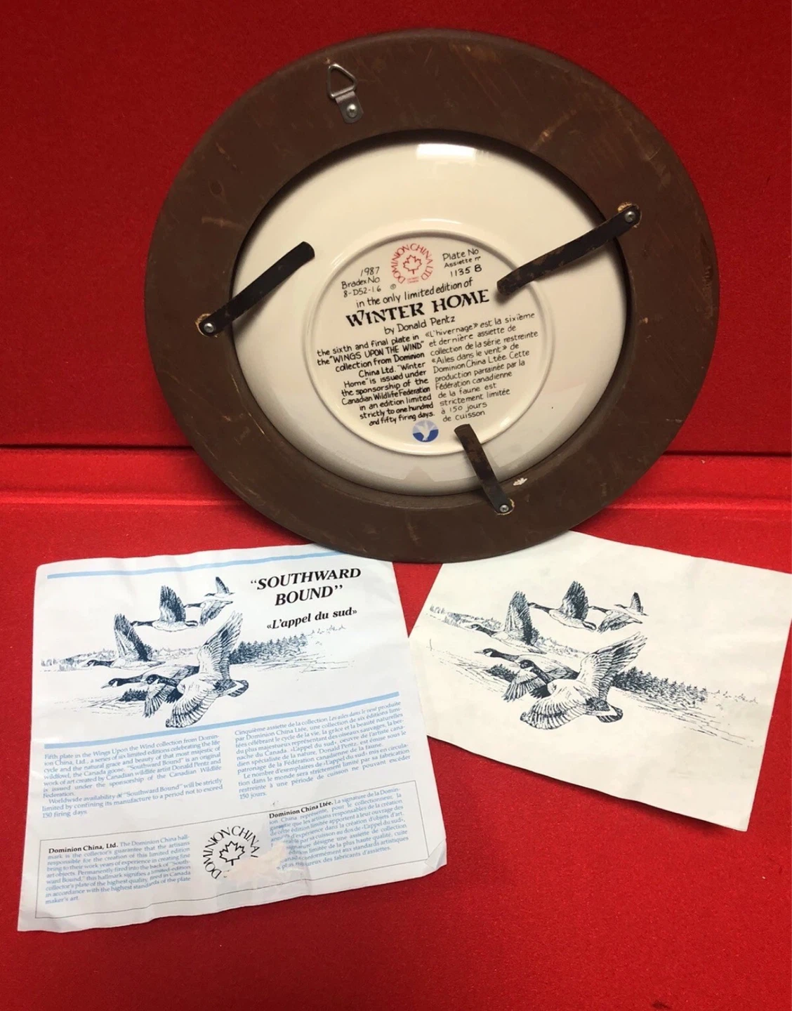 ⚽️Dominion China "Southward Bound" Collector Plate - photo 2