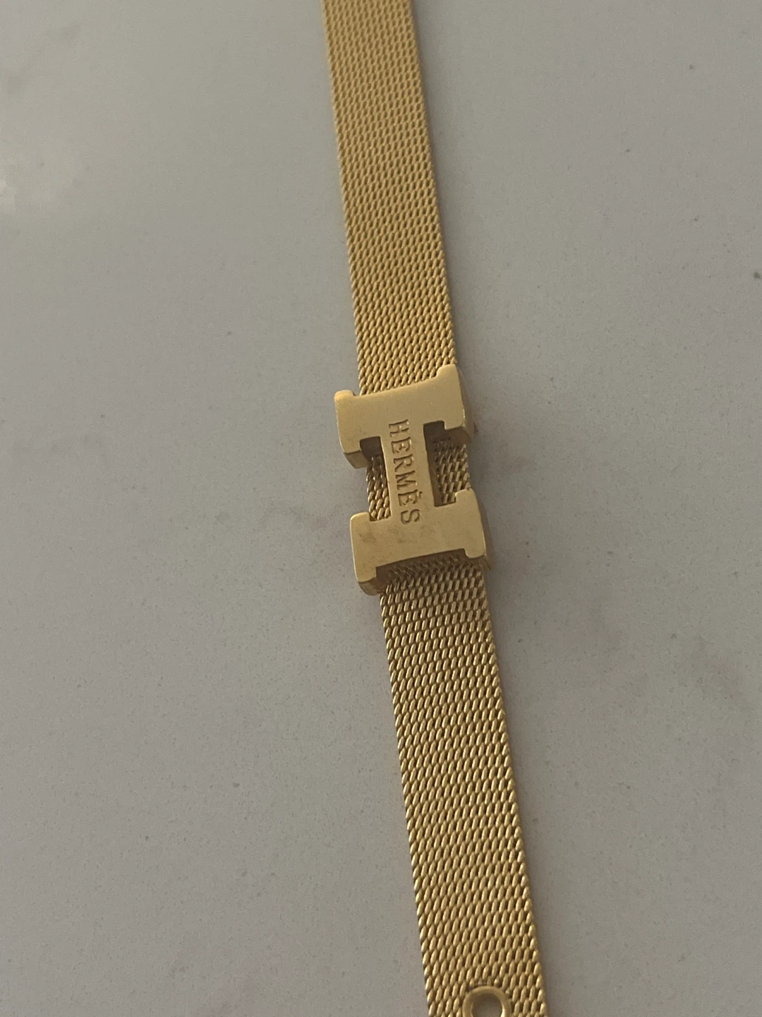 Hermès inspo Gold Tone Mesh Bracelet - photo 2