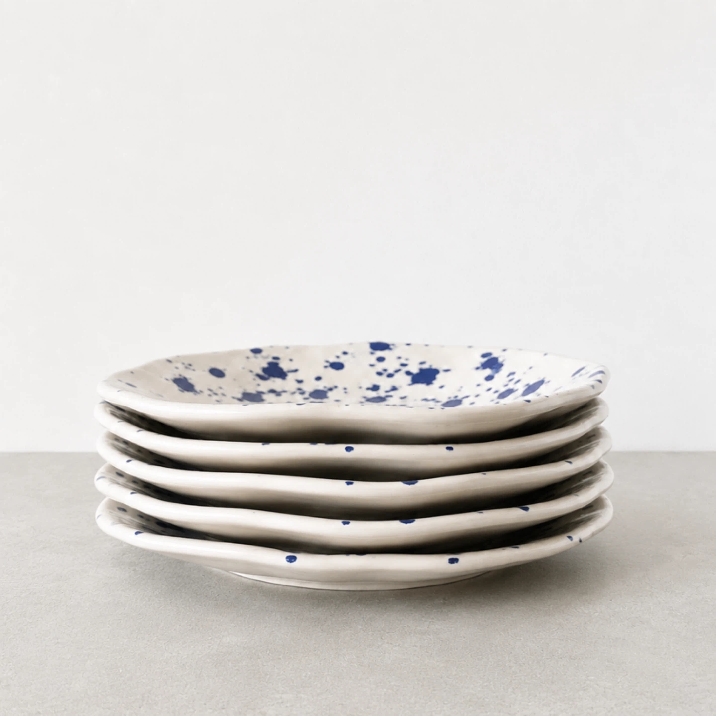 Set of 5 IKEA Vintage Collection - Splatter Ceramic Plates - photo 3