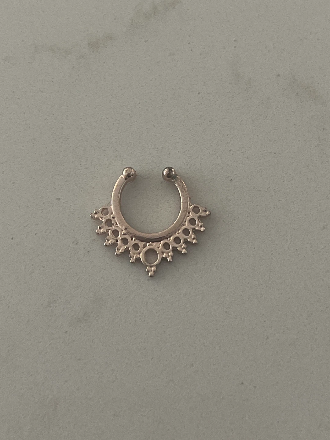 Decorative Septum Ring rose gold NEW