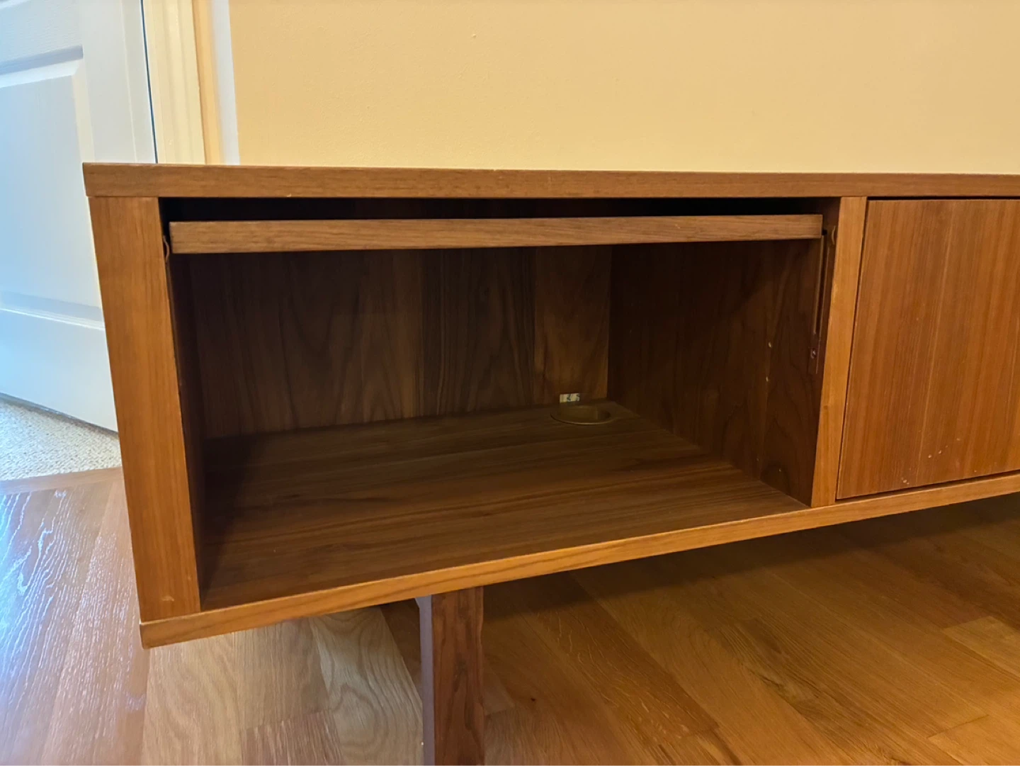 Ikea Mid-century Modern Walnut TV Stand Console - photo 3