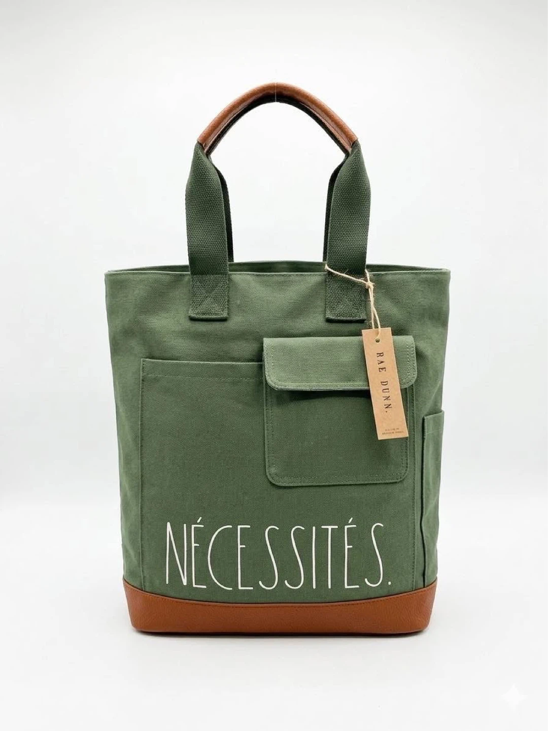 Rae Dunn "Nécessités" Canvas Tote Bag
