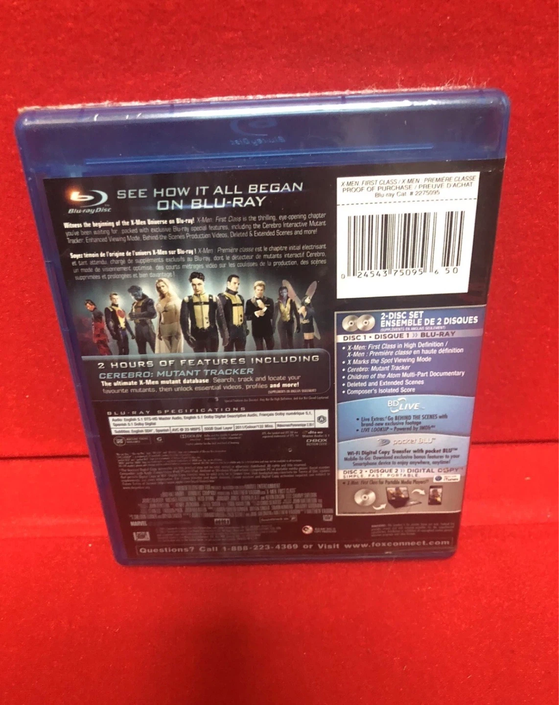 ⚽️X-Men: First Class Blu-ray + Digital Copy - photo 2