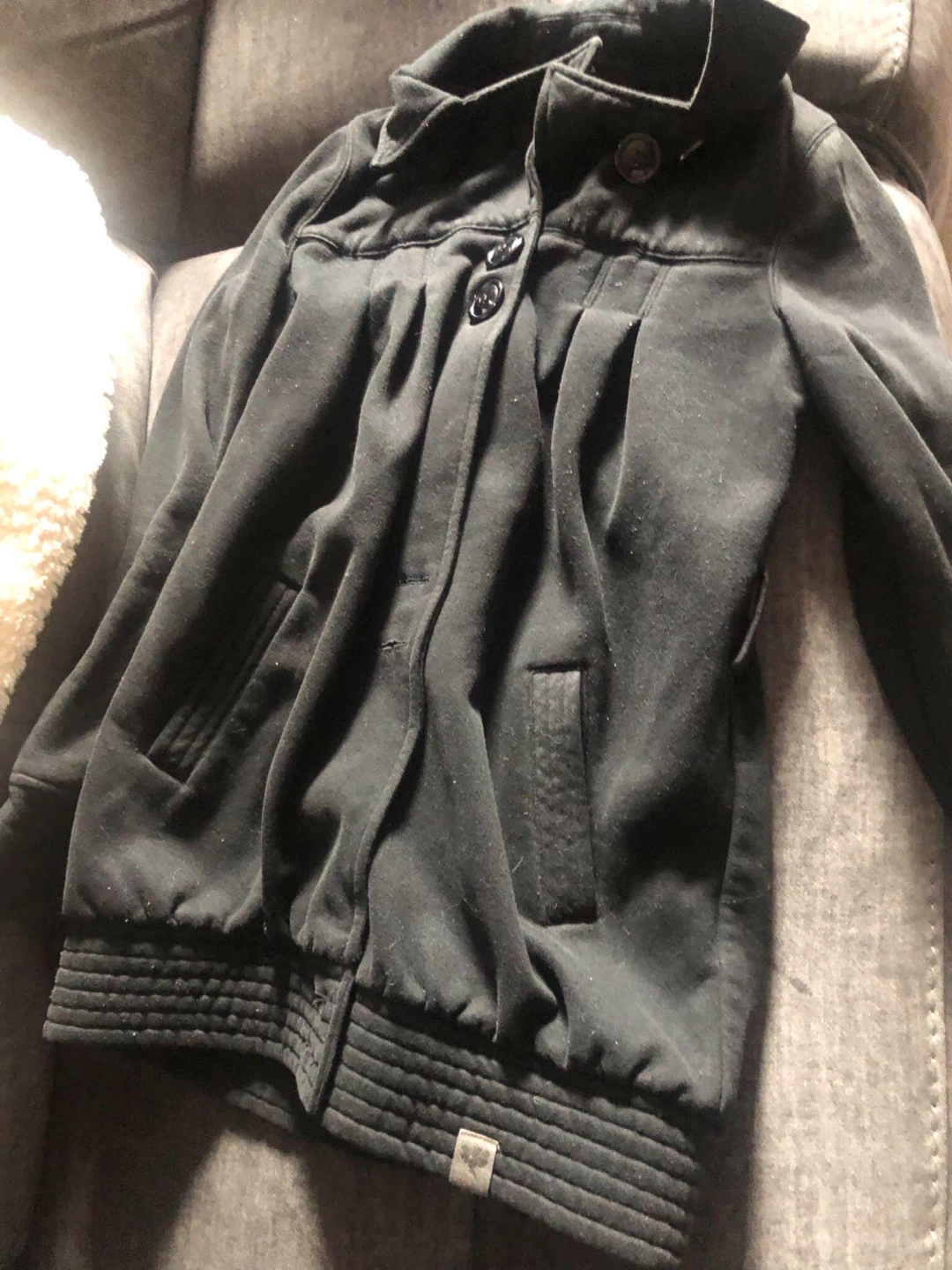 ⚽️ Ladies Small Cotton Black Jacket