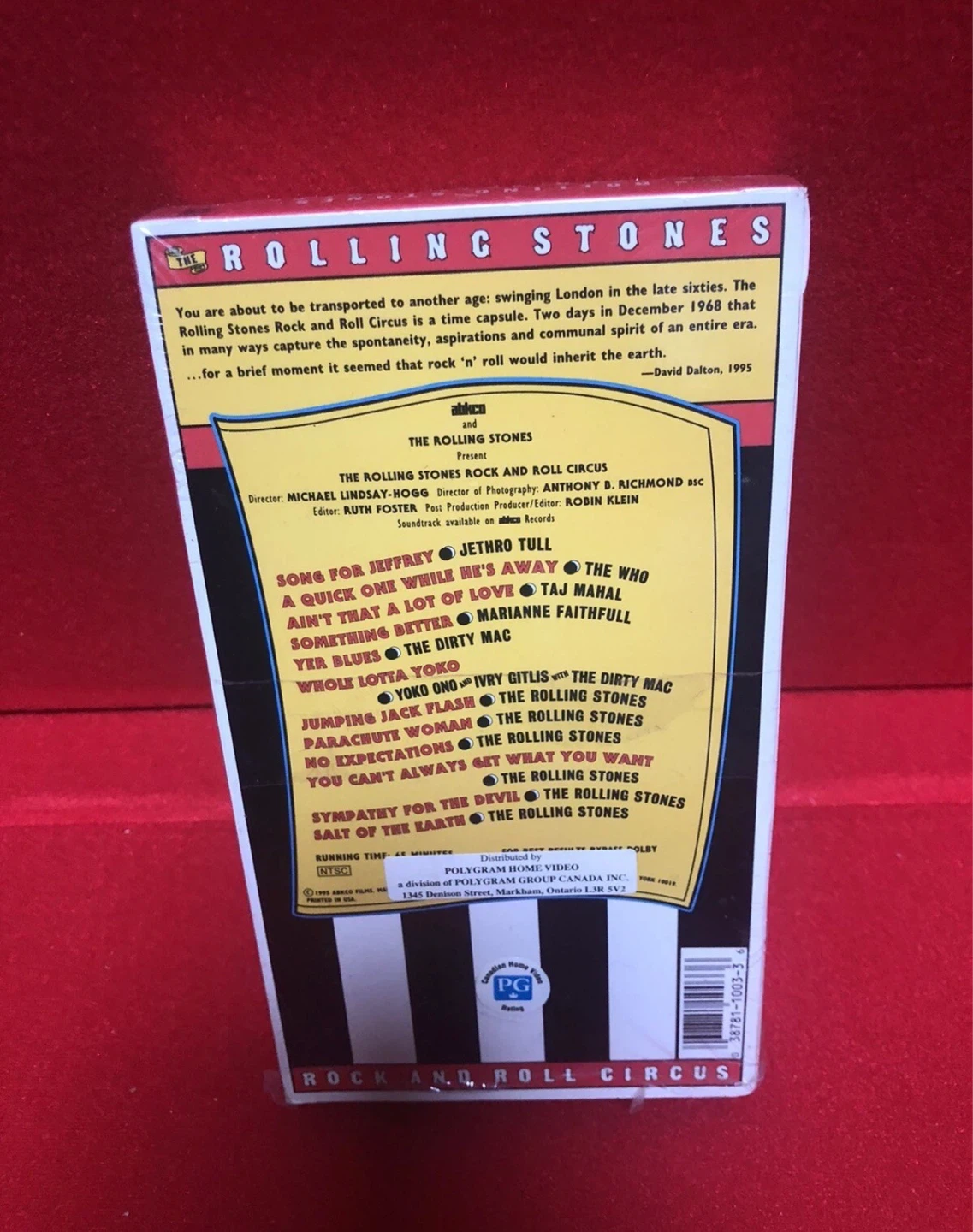 ⚽️The Rolling Stones Rock and Roll Circus VHS - photo 2