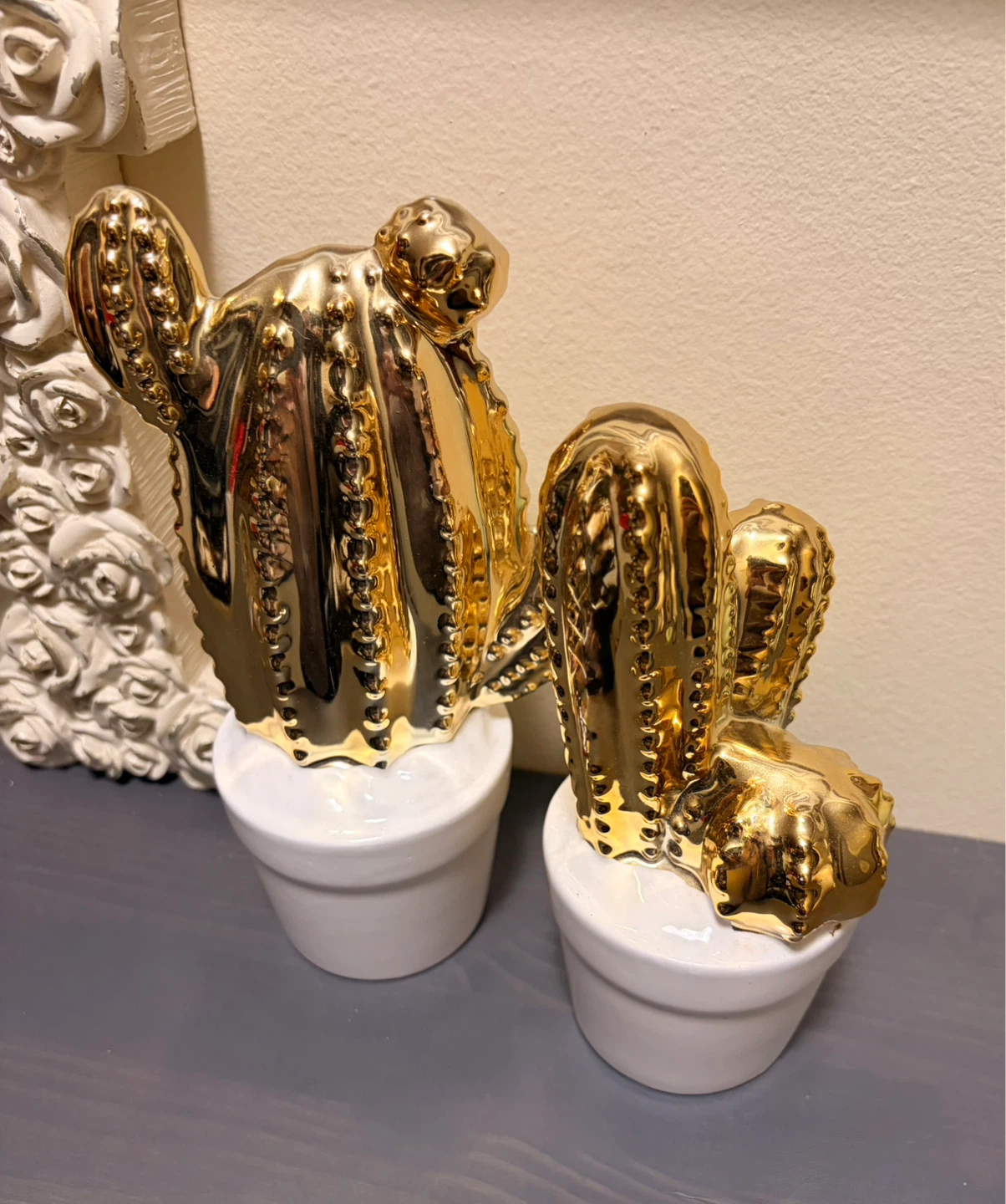 Ceramic Gold Cactus Home Decor ⚽️ - photo 2