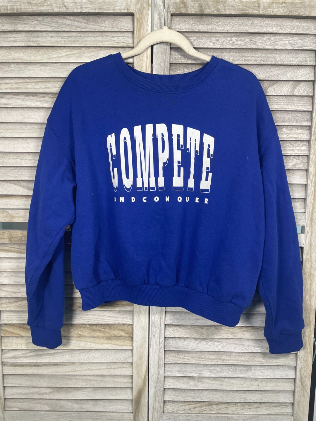 Royal Blue "Compete and Conquer" Crewneck Sweatshirt