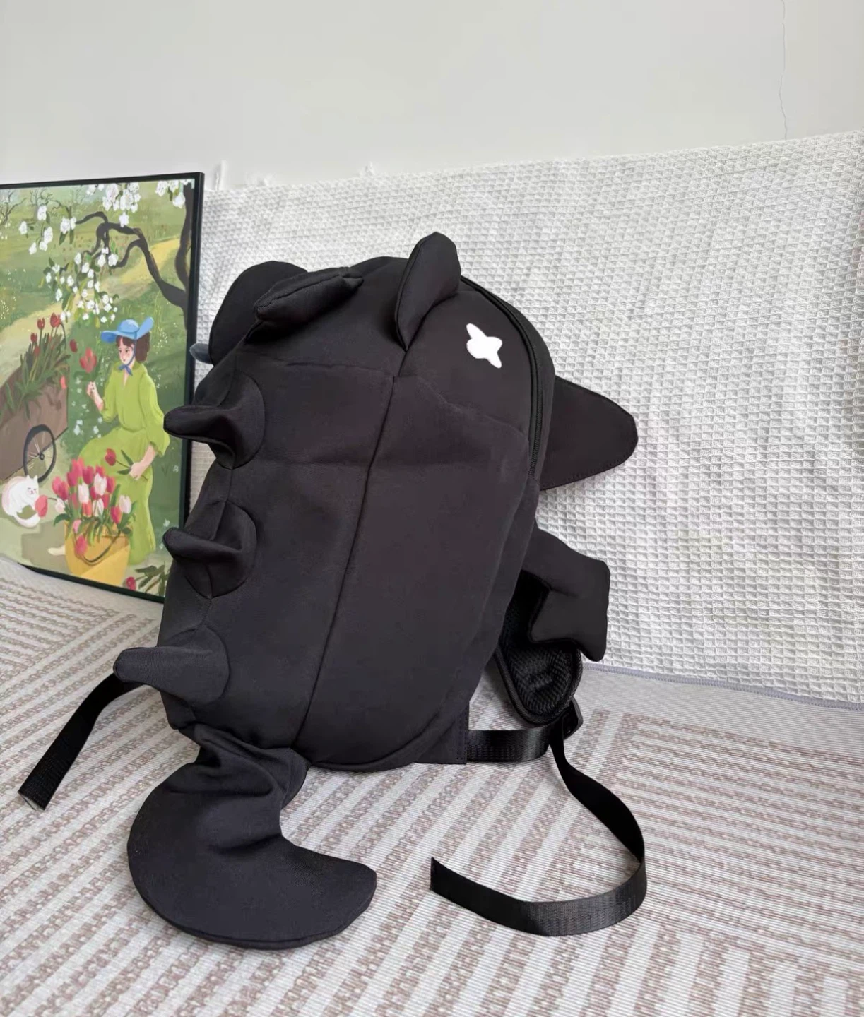 Black Novelty Shark Backpack - photo 3