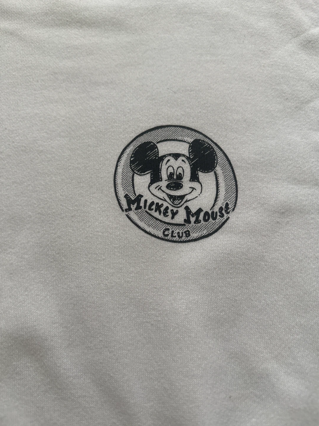 Uniqlo Mickey Mouse Club Crewneck Sweatshirt - White, Size L - photo 2