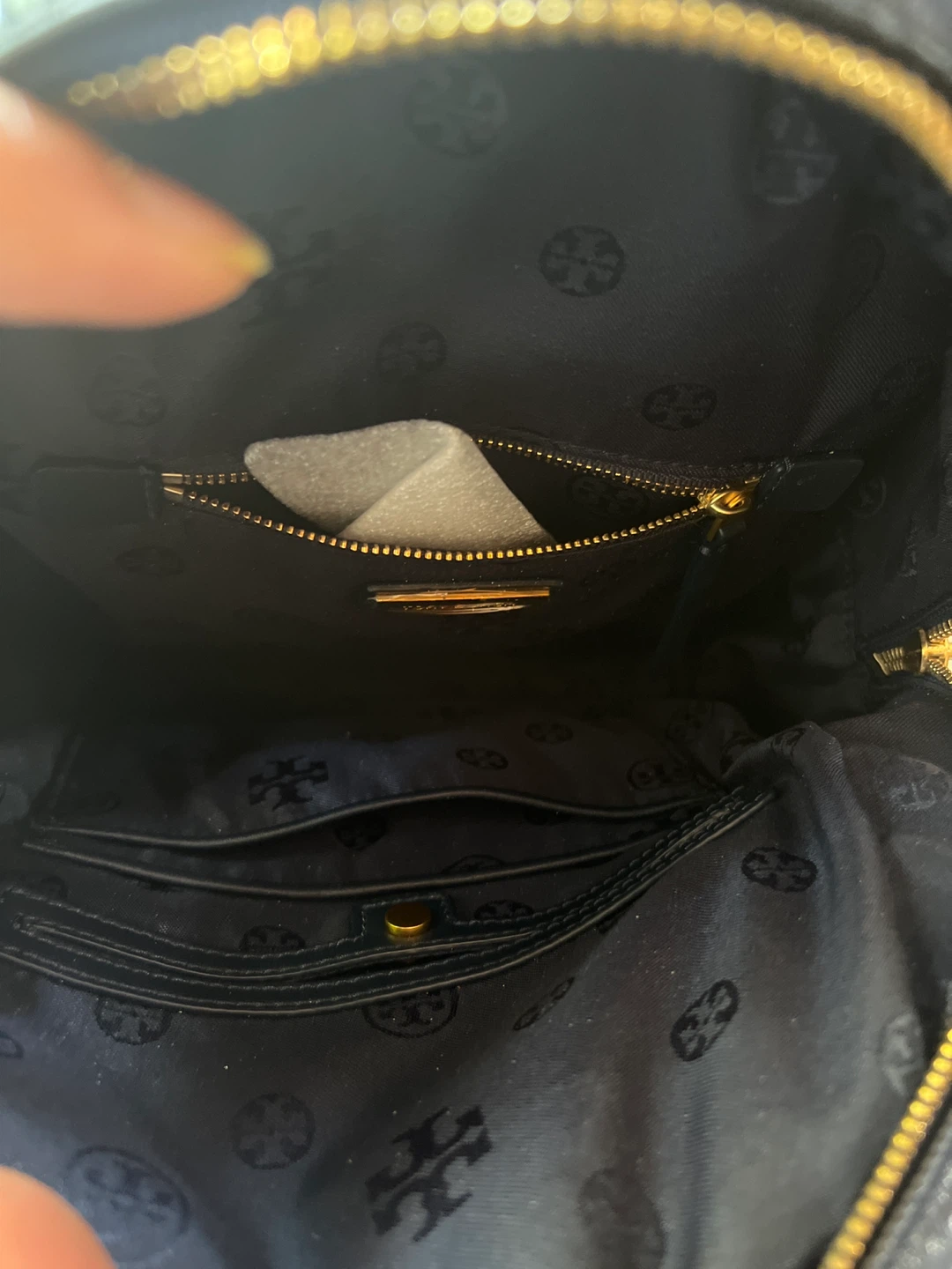 ⚽ original and authentic Tory Burch Navy Leather Backpack - photo 4