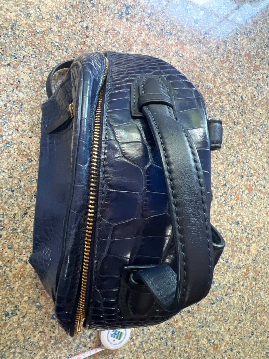 ⚽ original and authentic Tory Burch Navy Leather Backpack - photo 3