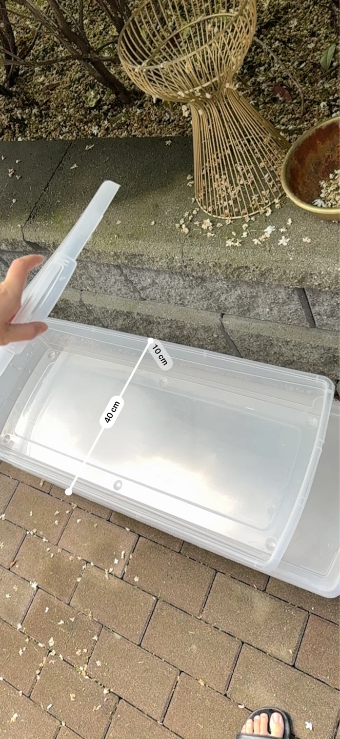 Clear Plastic Storage Totes with Lids