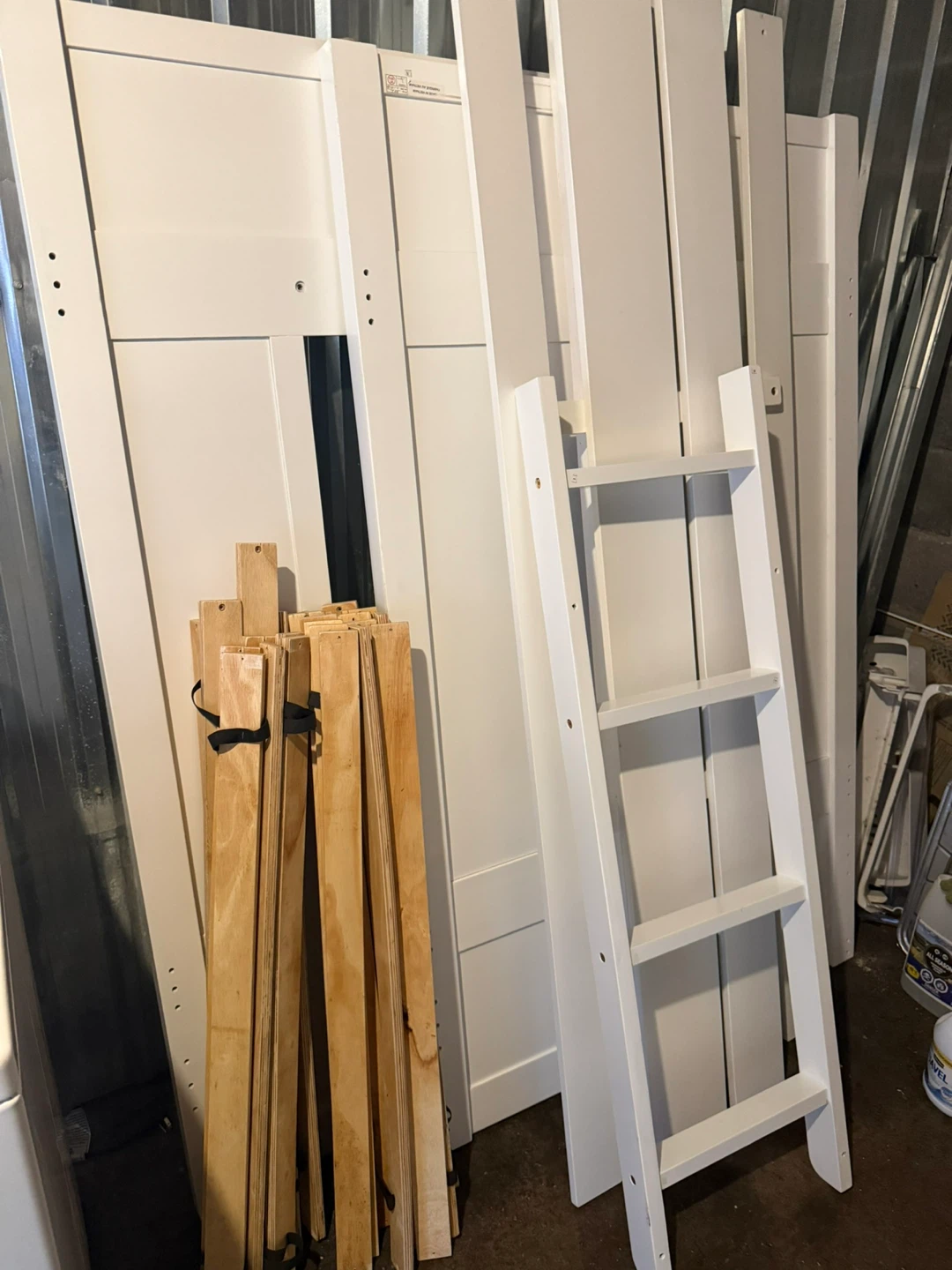 White Bunk Bed with Drawers - photo 2