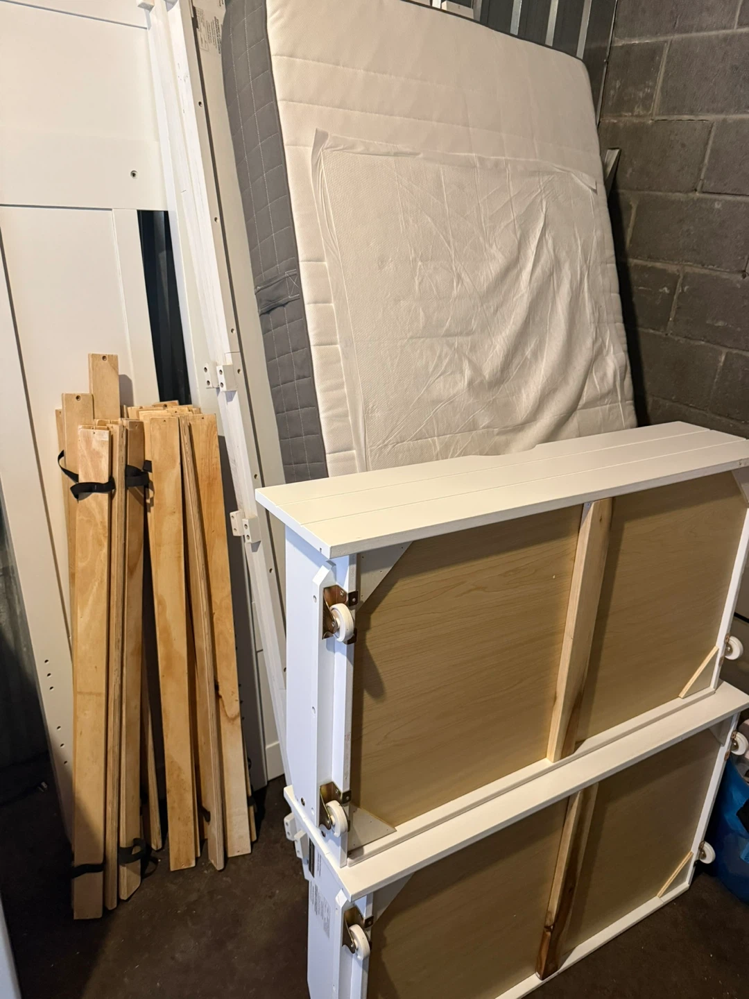 White Bunk Bed with Drawers - photo 4