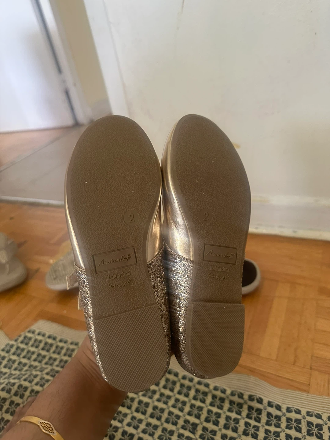 American Eagle Glitter Ballet Flats - Size 2 ⚽ - photo 2