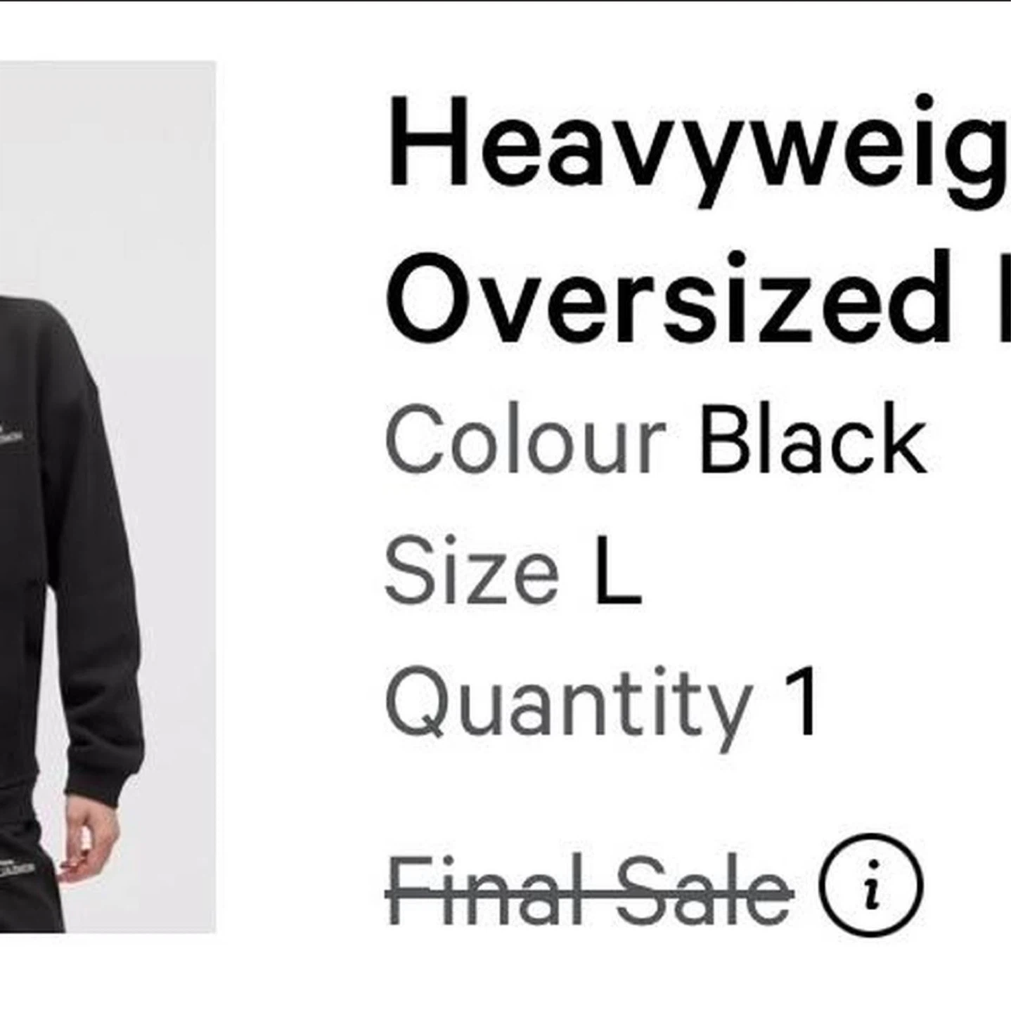 Lululemon Heavyweight Oversized Hoodie - Black, Size L - photo 2