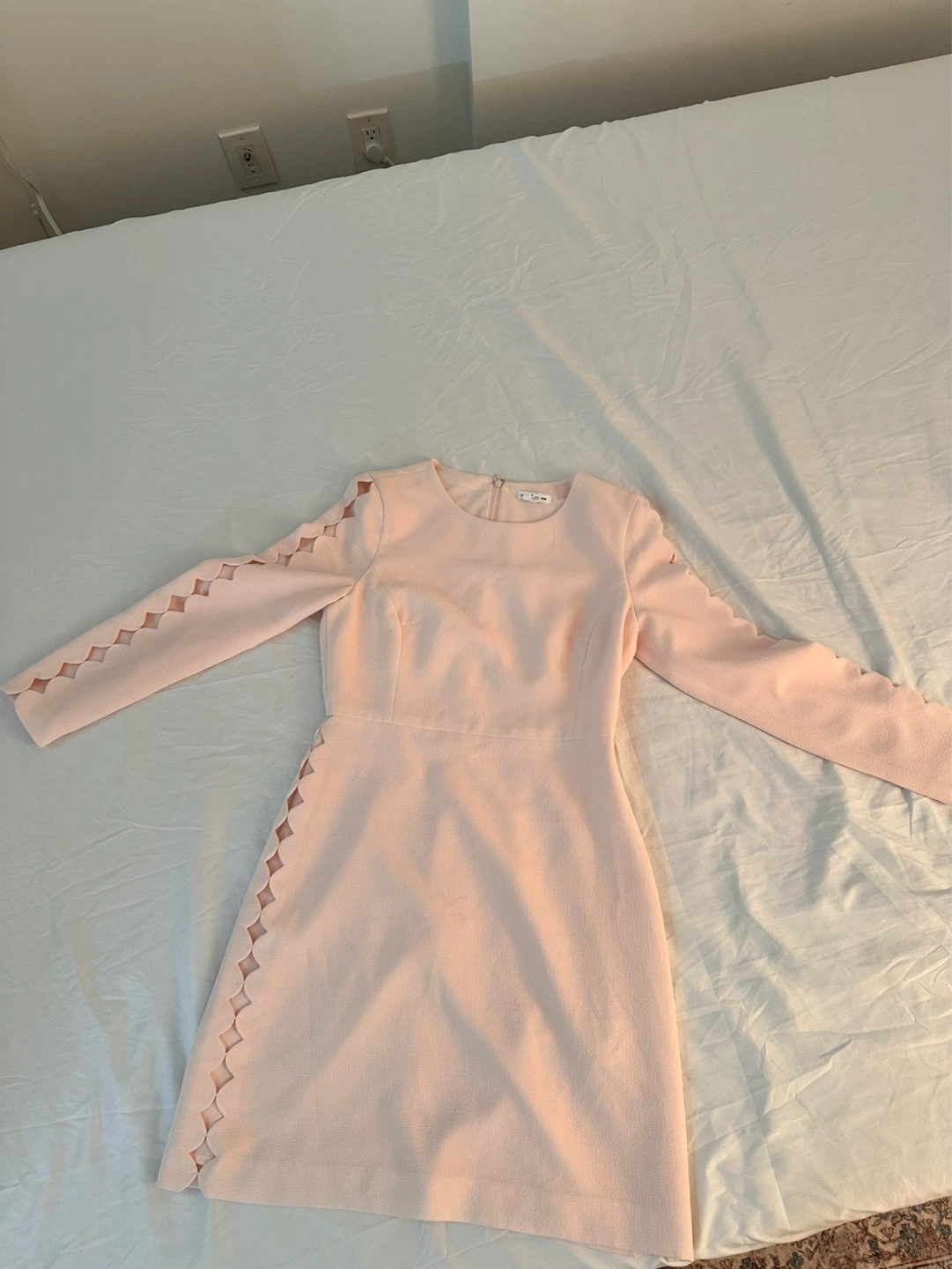 Club Monaco size 4 Pink Scalloped Mini Dress - photo 2